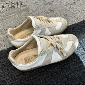 Maison Margiela Shoes Replica leather and suede sneakers
